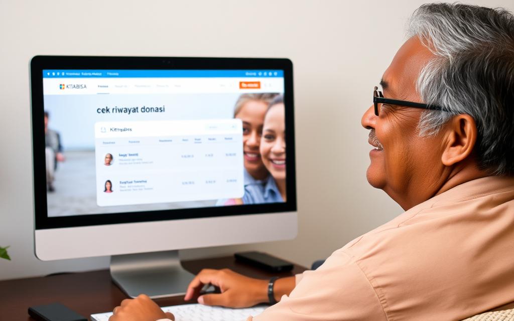 cek riwayat donasi kitabisa