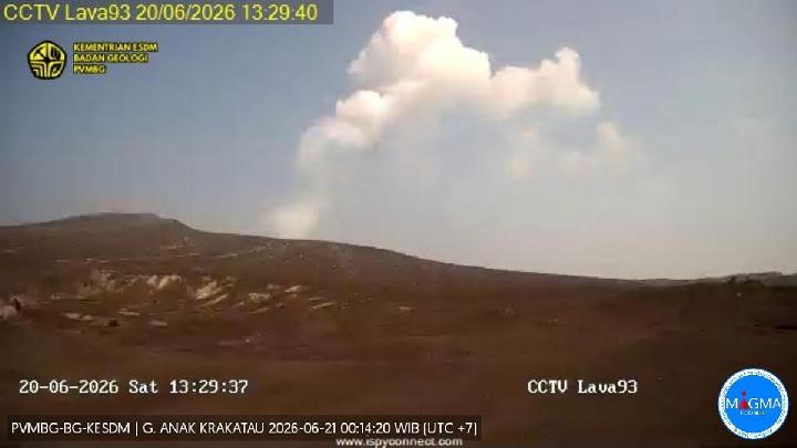 Gempa Embusan Gunung Anak Krakatau Semakin Meningkat