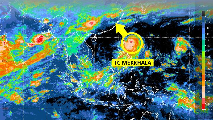 BMKG Monitors Tropical Cyclone Mekkhala in Northeastern Philippines