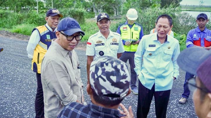 Gubernur Lampung Tinjau Pembangunan Jalan Rawa Jitu – Umbul Mesir