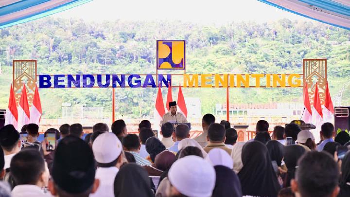 Prabowo Inaugurates Five Dams Across Four Provinces