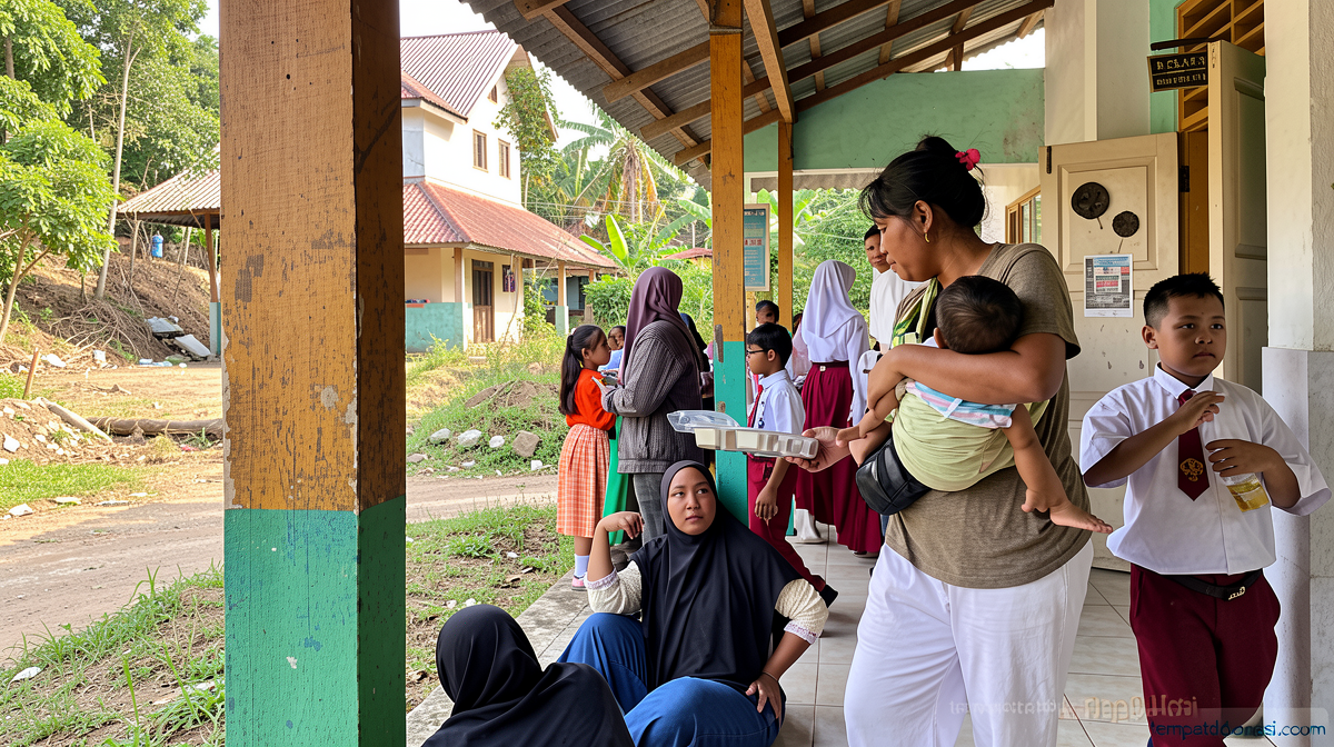 Hari Pertama Sekolah, MBG di SDN Grogol 05 Dibagikan Pagi