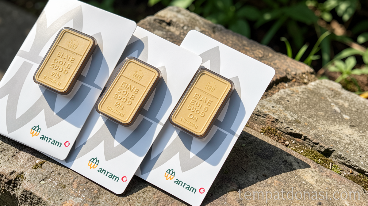 Harga Emas Antam Turun Menjadi Rp 2,635 Juta per Gram