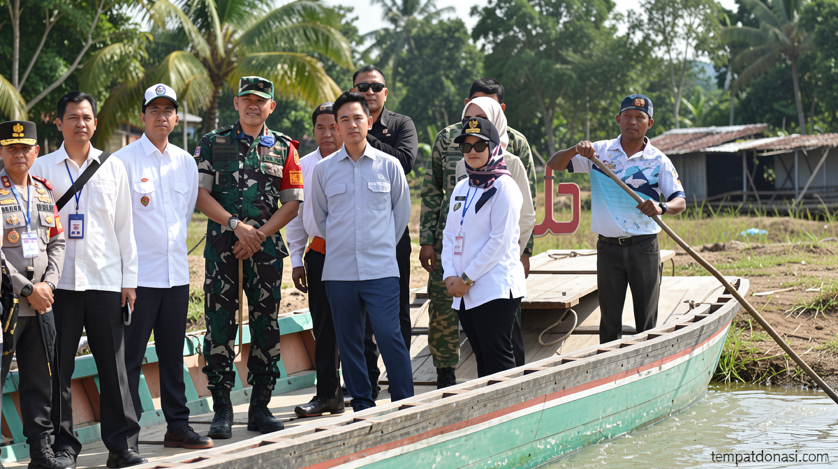 Wagub Lampung Dampingi Wapres Pantau Pembangunan Jembatan Way Bungur