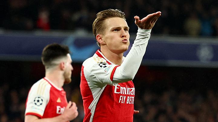 Martin Odegaard Goal Gives Arsenal 1-0 Win Over Napoli in Champions League
