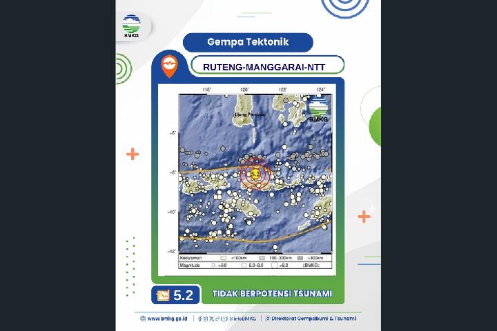 M5.1 Aftershock Strikes Near Ruteng in Flores Earthquake Sequence