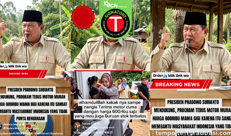 Fact Check: Did Prabowo, Raffi Ahmad Promote a Rp600,000 Motorcycle Program?