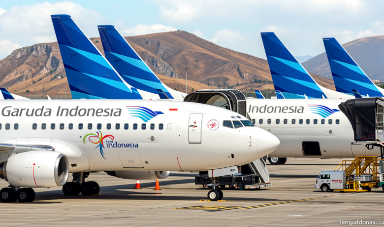 Garuda Indonesia Flight Lands Safely After Tire Blowout