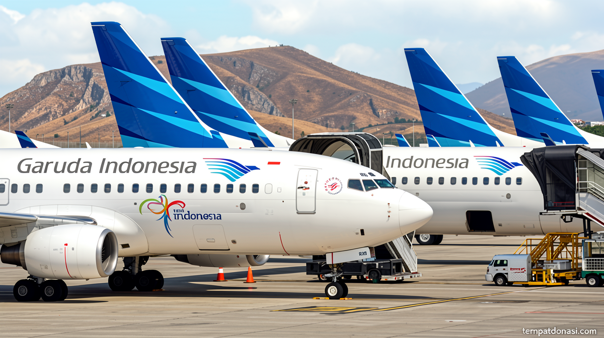 Garuda Indonesia Flight Lands Safely After Tire Blowout